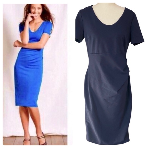 Boden Dresses & Skirts - Boden Size 14 Plus Size Blue Short sleeve Midi dress Navy Blue
